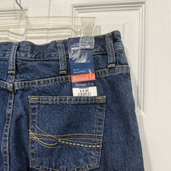 Wrangler Women's flanned lined relaxed fit straight leg Jeans size 8x30 - Picture 3 of 14